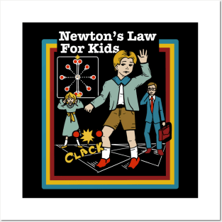 Newton’s Law for Kids Posters and Art